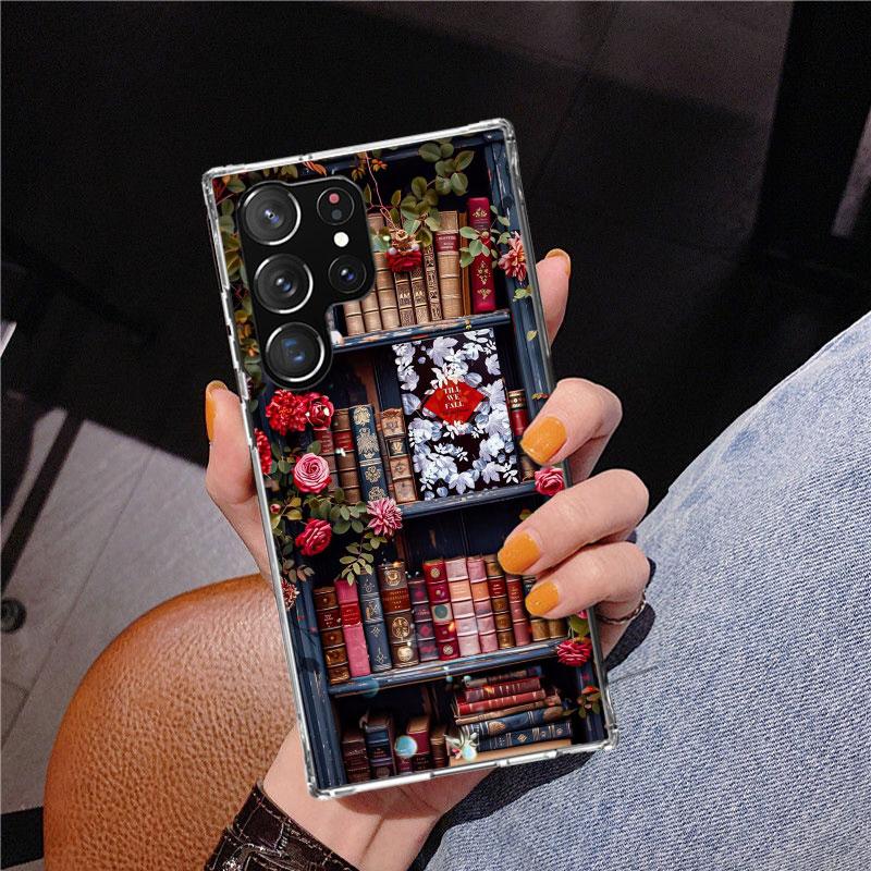 Bücher lesen Illustration Lesen Handyhülle für Samsung Galaxy S26 S25 Edge S23 S24 Ultra S22 Plus S21 S20 FE Einzigartige Hülle Weich C