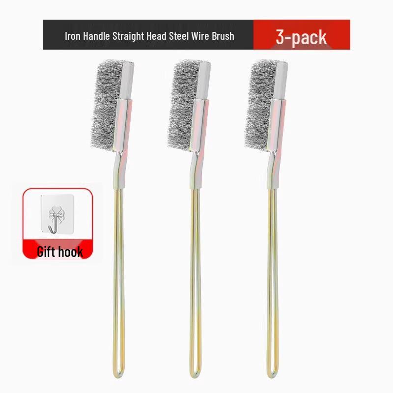 Steel Wire Cleaning Brush with Handle for Grill and Kitchen Rust Removal