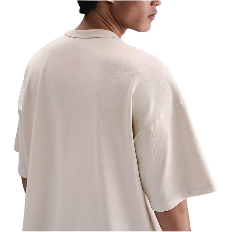 Nike Solid Color Loose Fit Drop Shoulder Round Neck Short Sleeve T-Shirt Men Tops Light-Bone HF9607-072