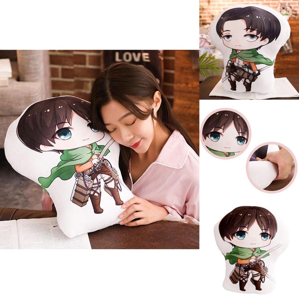 On Titan Attack Manga Peripheral Plush Doll Eren Mikas Cushion Toys Stuffed