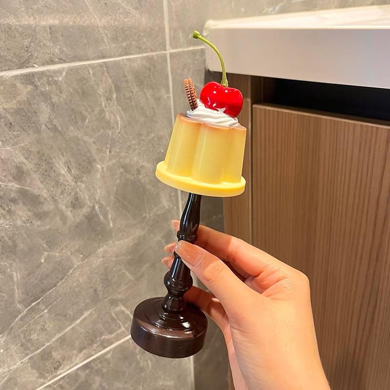 LED Bedroom Table Lamp With Battery Retro Pudding Night Light Desktop Decor Bedside SleepSuitable For Gift
