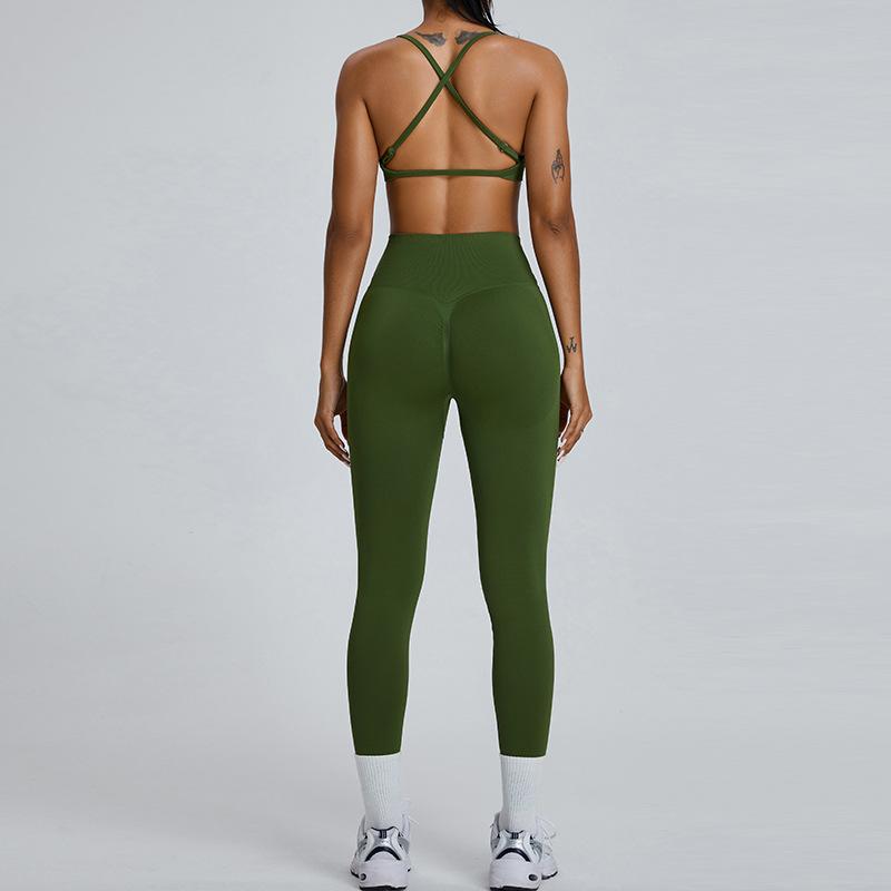 

Дышащий Быстросохнущий Телесный Комплект для Йоги для Женского Бега и Спорта, Красивый Комплект для Фитнеса с Открытой Спиной XL