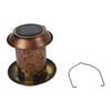 Solar Bird Feeder Waterproofing Outdoor Hanging Metal Wild Bird Feeder Garden Decoration for Yard Lawn