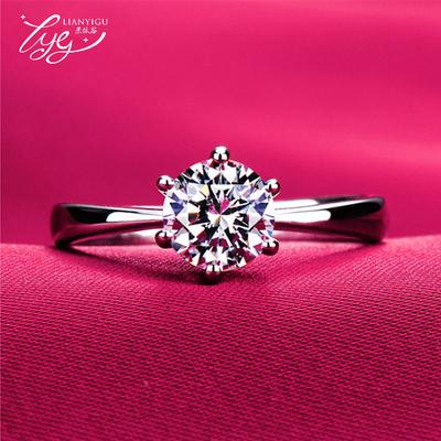 Mode Klassische Hohe Simulation Sechs-Klaue Ring Persönlichkeit Damen Zirkon Einzelnen Diamant Ring Schmuck
