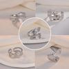 Adjustable Non-Fade Electroplated Couple's Ring