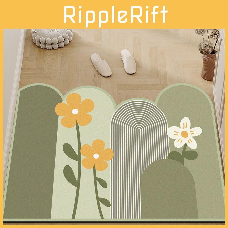 Print Daisy Tulip Pattern Floor Mat Bathroom Anti Slip Mats Wearproof Fashion