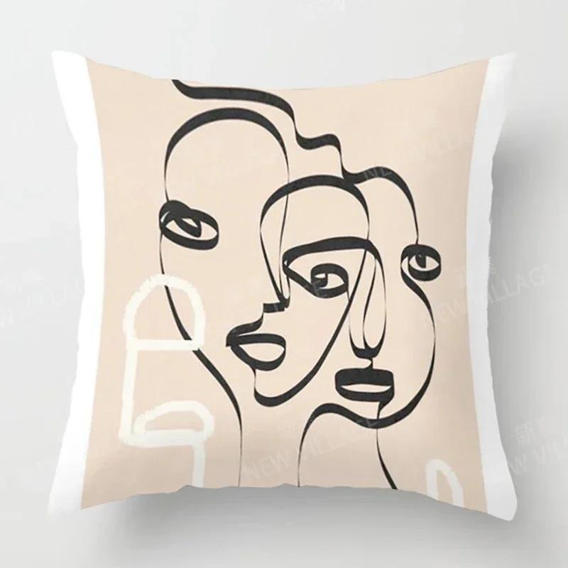 Nordic Fall Home Decor Autumn Throw Pillow Cover Sofa Cushion Cover Modern Morandi