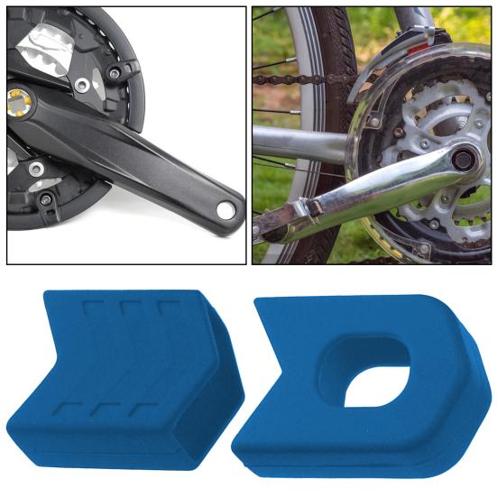 1 par sykkelveivbeskytter MTB terrengsykkel kranksetthetter Beskytter Anti-ripe Høystyrke sykkelkrankarmstøvler Beskyttelsesutstyr