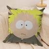 Cartoon Classic SSouth PPark Cushion Cover Silky Short Plush Invisible Zipper Dustproof Sofa Pillow Case For Home Decor