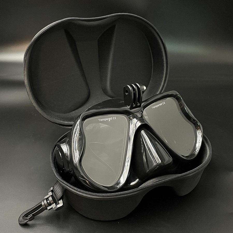 

Индивидуальная оптическая корректирующая маска для дайвинга для взрослых с близорукостью, стеклянная линза, маска для плавания с диоптриями от -1,5 до -5,0, упаковка в черной коробке