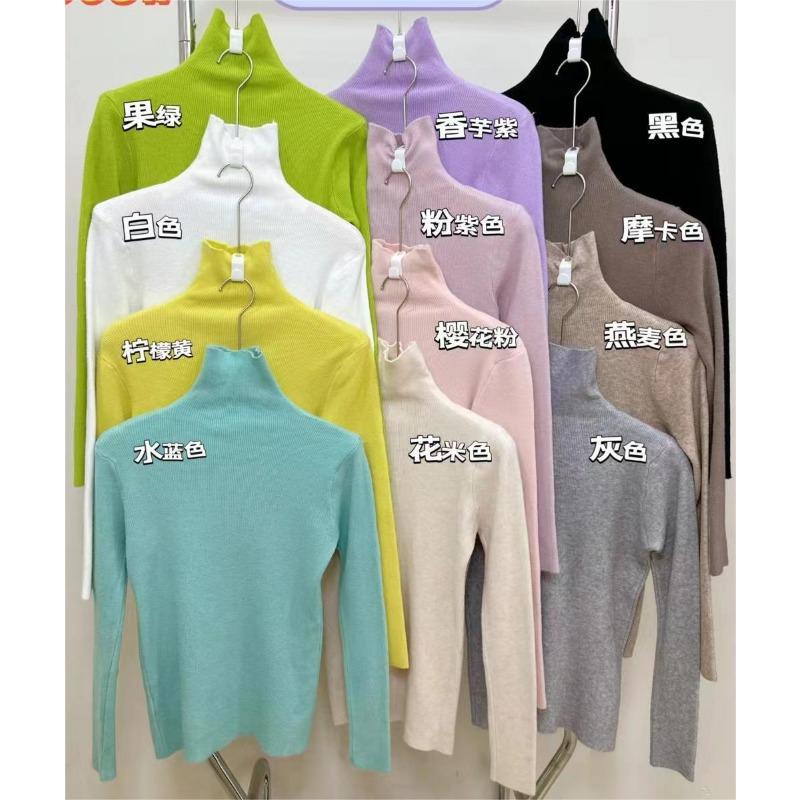 

Andy velvet new macaron high-necked soft waxy skin-friendly bottoming shirt temperament warm sweater with knitted sweater tide One size