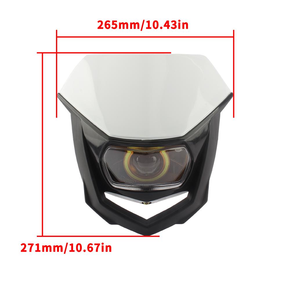 Motorcycle Headlight For Honda Kawasaki Yamaha Motocross Accessories Universal Front Head Light Dirt Bike Enduro LED Headlight