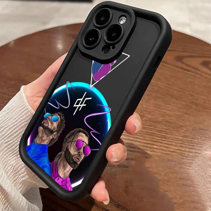 QLF x PNL Pnl Singer Soft TPU Case For iPhone 16 15 11 13 14 12 Pro Max 15 Plus Mini Coque 16Pro Shockproof Silicone Phone Cover