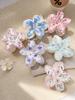 Hawaiian Flower Hair Claw Clips for Women,Gradient Large Barrette for Thick Hair,No-slip Hairpins Women Beach Hair Accessories