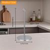2pcs Paper Towel Holder, Stainless Steel Toilet Paper Holder Stand, Simple Napkin Holder for Kitchen Countertop Bars & Dining Tables