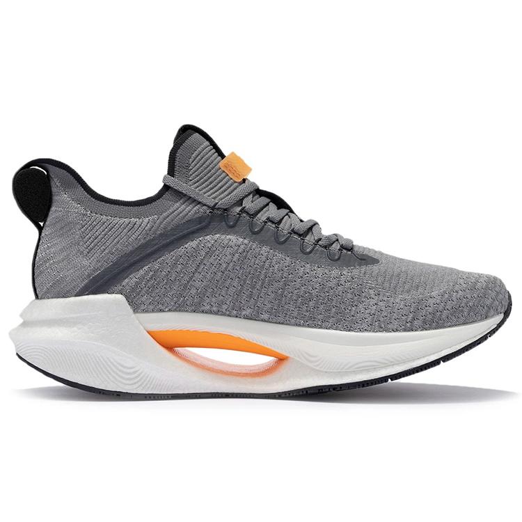 New LiNing Jueying Essential Anti Slip Wear Resistant Low Top Running Shoes Men's Gray ARHR125-9