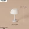 1:12 Dollhouse Miniature Desk Lamp Simulated Pattern Bedroom Lamp  Dollhouse Furniture Decoration