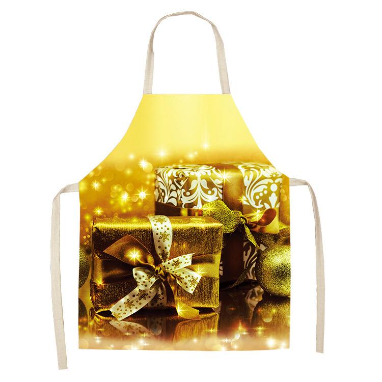 Christmas Golden Theme Apron for Children Child Apron Woman Kitchen Apron Women Kitchen Apron Master Apron Kitchen Apron Apron