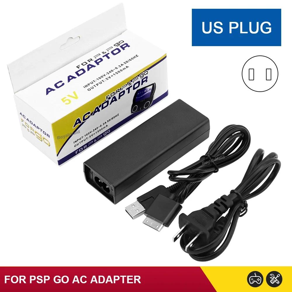 NEW EU US Plug 5V Home Wall USB Charger Power Supply AC Adapter for PSP GO pspgo Charging Cable Data Cord AC Adaptor Dropshiping