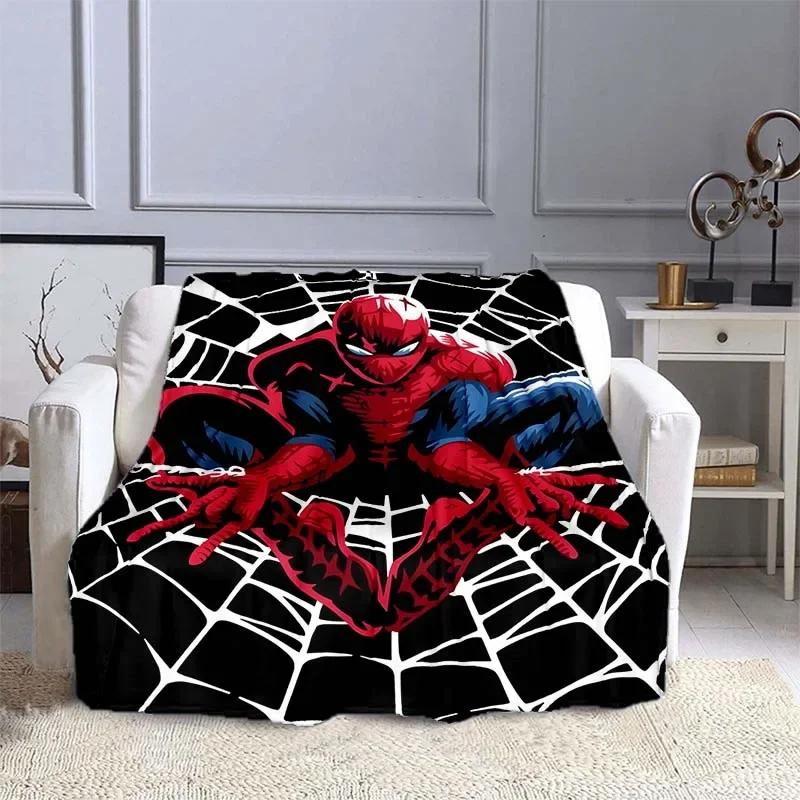 Marvel SpiderMan Printed Throw Blanket Soft Warm Bedding in Sizes for Kids Adults Ideal for Bed Sofa Outdoor Travel