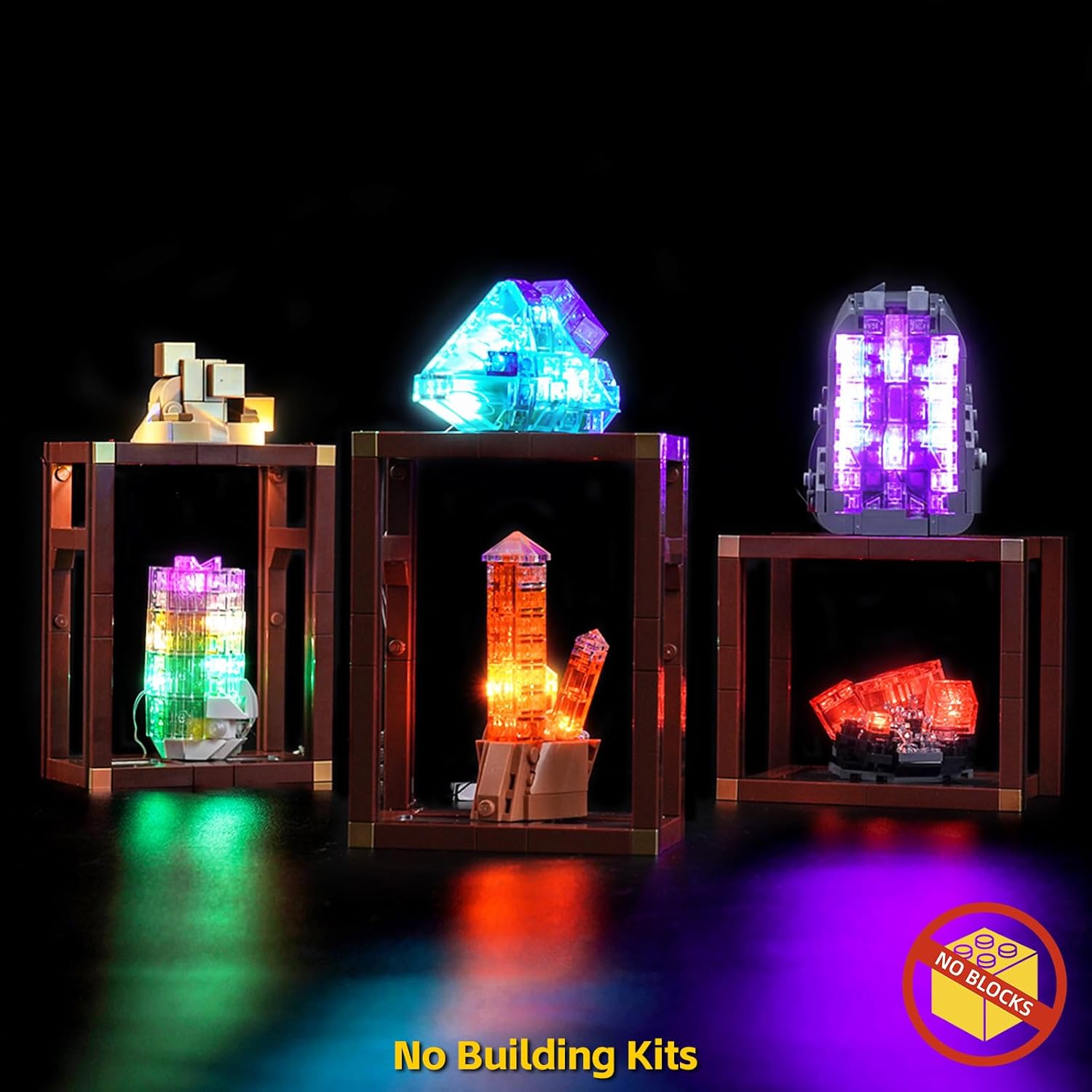 

Светодиодные огни BrickBling, совместимые с коллекцией Lego Mineral, Креативный световой набор, совместимый с Lego 21362 (Только фонари, модель в комплект не входит)