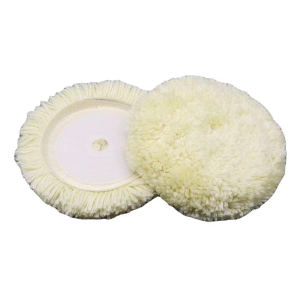 Hook & Loop Grip Wool Polishing Pad 7 Inch Polishing Machine Accessories  For Vehicle