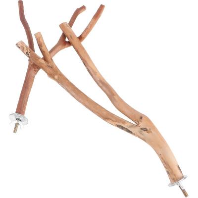 Bird Parrot Perch Stand Poles, Natural Wooden Parrot Perch for Cage, Branches Fork Rod for Small Parakeets Cockatiels Conure Lovebirds Bird Cage