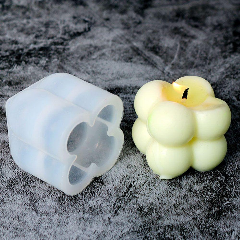 Supplies Plaster Clay Tools Soy Wax Silicone Mold Candle Mould Cube Soap Molds 3D Candle Mold