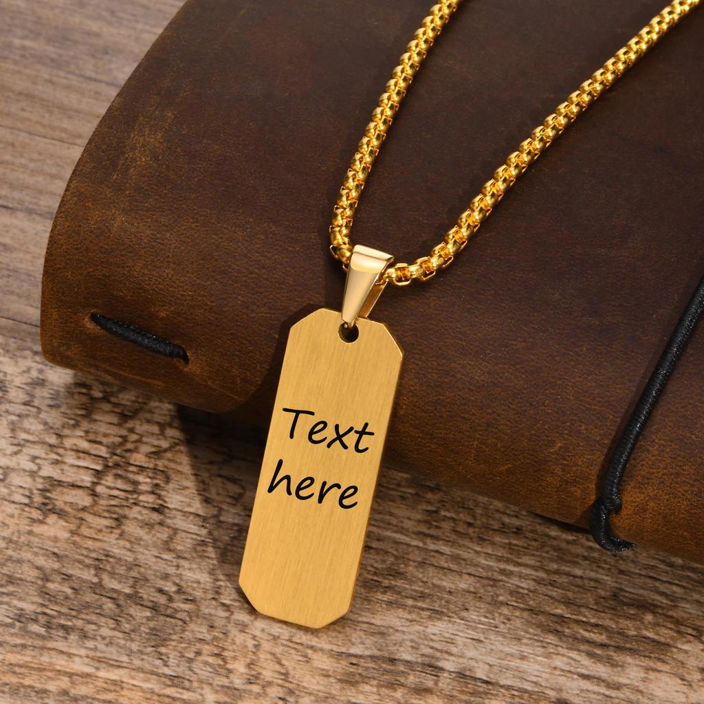 Free Personalized Custom 12 Zodiac Constellation Horoscope Sign Bar Necklaces for Men,Waterproof Stainless Steel Pendant Collar