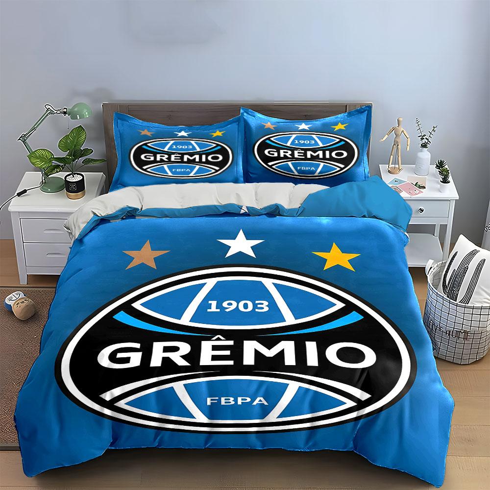 Grêmio Football Bedding Set Bedding Duvet Cover Set Duvet Cover Pillowcases (1 * Duvet Cover 2 * Pillowcases, Without Duvet Insert)