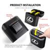 GEFF2 Hanging Car Trash Can Garbage Dust Case Storage with Lid Bin For Lexus RX350 IS250 CT200h ES250 ES300h NX300h IS200 GS300