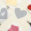 50 Pcs / Set DIY Pentagram Love Heart Shape Scratch Coating Stickers Scratch Card Sticker Self-adhesive Multifunctional Labels