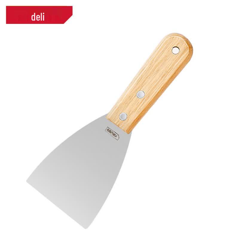 Deli 3-inch Wood Handle Stainless Steel Putty Knife