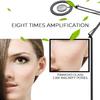 25w 8X 3 Color Adjustable Light LED Magnifying Floor Stand Lamp Magnifier Glass Rotated Len Facial Beauty Salon Nail Tattoo