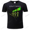 Nuovo arrivato t-shirt casual Kraftwerk D T-shirt Nera Elettronica Krautrock Neu Davanti Ultravox Vintage Maglietta Grafica