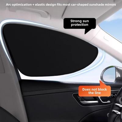 Four Piece Set of Car Electrostatic Adsorption Window Sunshade, Privacy Sunshade, Camping Window Sunshade