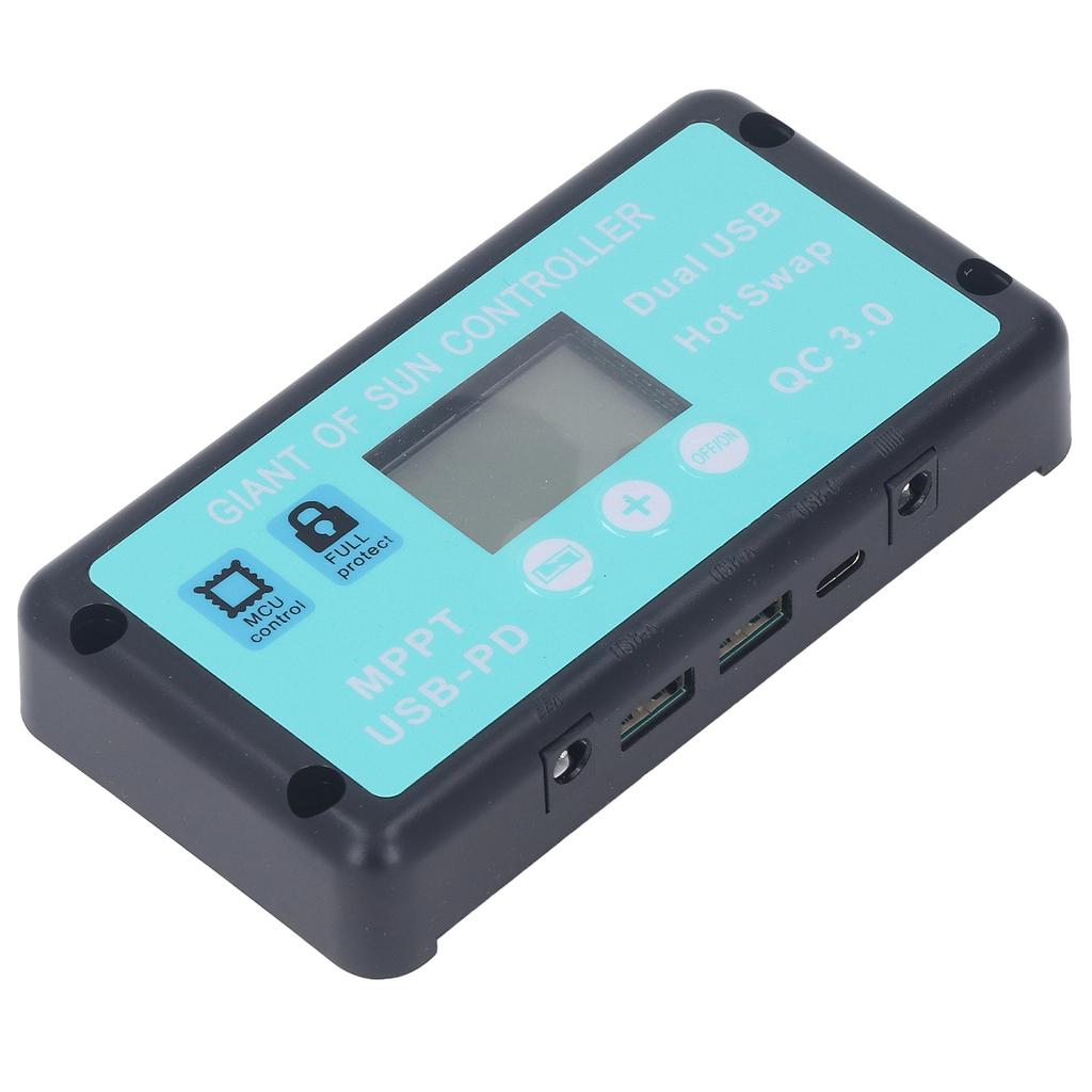12V 24V MPPT Solar Charge Controller Professional USB PD QC3.0 Solar Panel Regulator with LCD