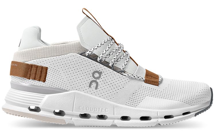 On Running Cloudnova White Pearl Brown Women's 26.99177