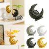 Cultural Resin Moon Sculpture Flower Vases Middle Eastern Ramadans Planter Pot for Home Office Decors Top Sale