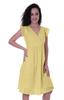 Moomaya Schiffli Dress Frill Sleeve W  V-neck Casual Relaxed Summer Garden
