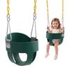 VEVOR Balanço para Bebê 136 kg Encosto Alto Assento Completo Verde, para Playground Externo e Interno no Quintal