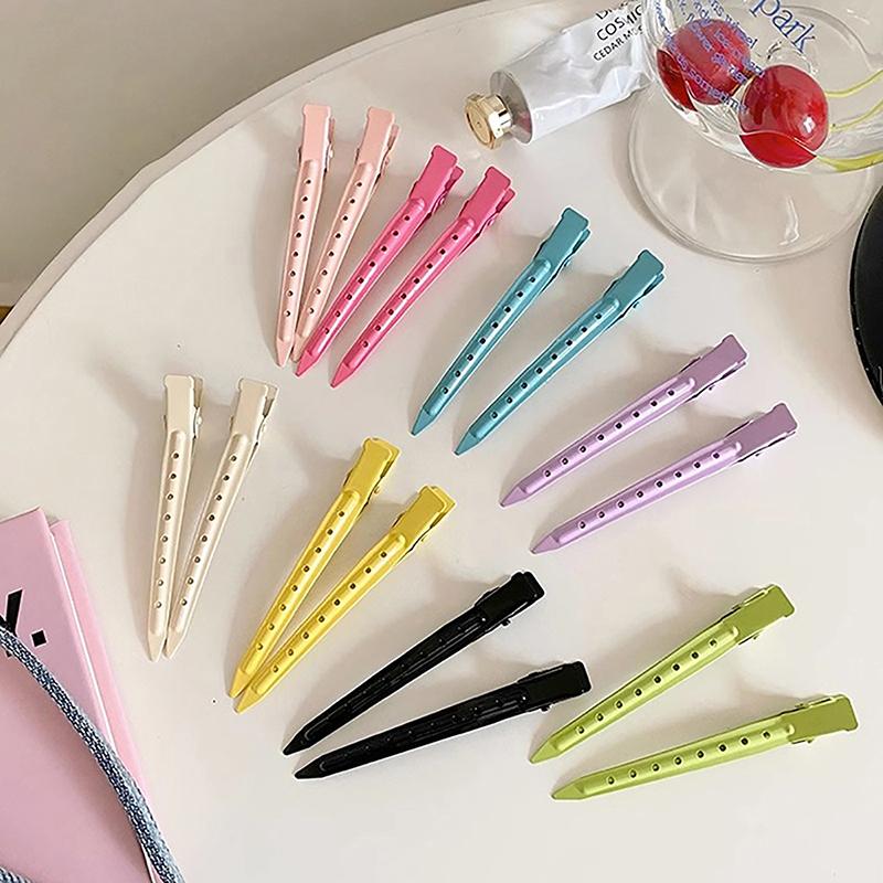 5Pcs Colorful Metal Hair Clips, Professional Salon Hairpin for Styling Sectioning & Hair Root Fluffy Tool, Hair Accessories