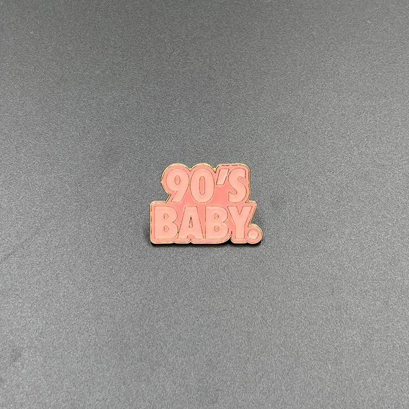 Motivational English Heart Alloy Enamel Brooch: Versatile Accessory for Clothing, Shoes, and Bags