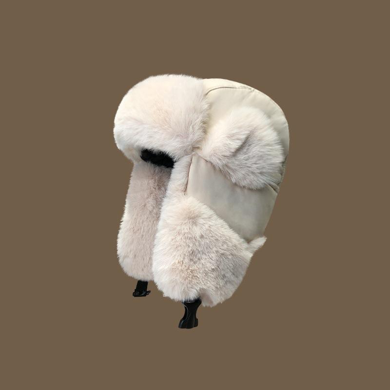 Lei Feng Hat for Women In Winter Thickened Velvet Warm Cotton Hat Riding Windproof Ear Protection Snow Hat Northeast Cold Hat Men