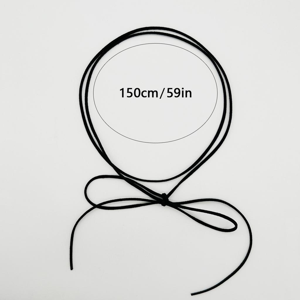 Item Jewelry Adjustable Fleece Rope Choker Women's Simple Personality Peach Heart Love Pendant Necklace