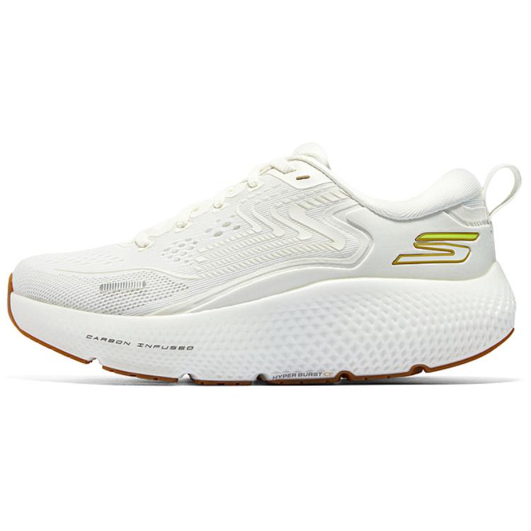 Skechers Go Run Max Road 6 Удобные Универсальные Низкие Кроссовки для Бега Женские Белый 172078-OFWT 39