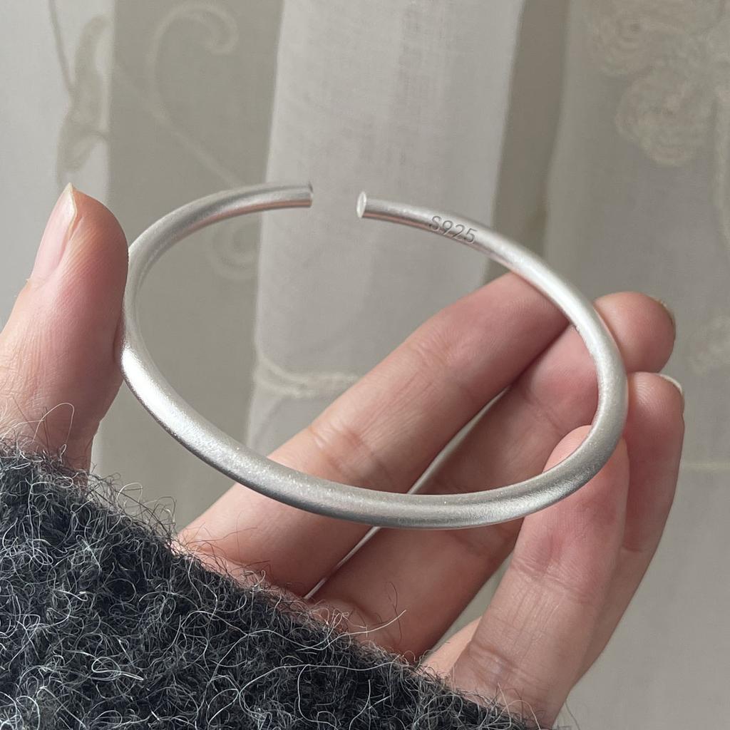 100% Solid 925 Sterling Silver Metal Bracelet for Women Men Shinning Handmade Simple Narrow Flower Bracelets For Birthday Gift