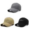 Cotton Baseball Cap With Embroidered Letters For Casual Sun Protection And Sunshade