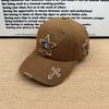 Retro old pentagram cross baseball cap men's and women's versatile soft top sunshade cap tide