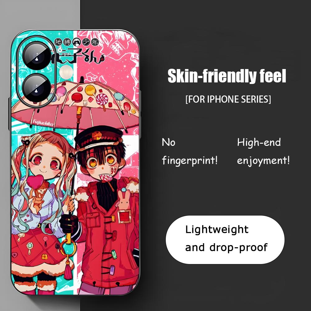 Toilet Bound Hanako Kun Anime Phone Case For iPhone 17 16 15 14 13 12 11 X XR XS 8 Plus Mini Pro Max Soft Black Shockproof Cover